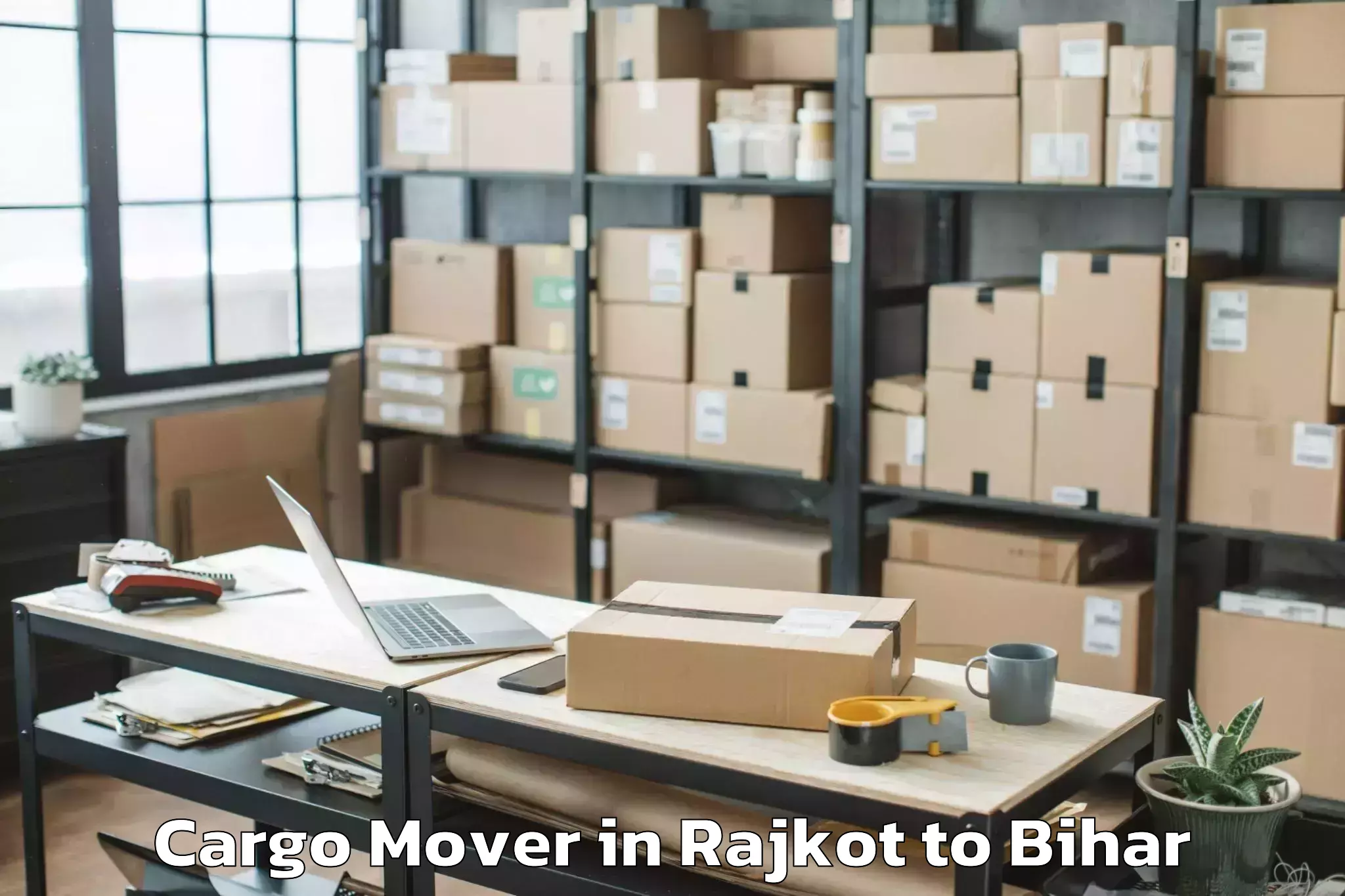 Get Rajkot to Mahaddipur Cargo Mover